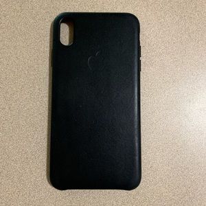 Apple Black Leather iPhone XS Max case!